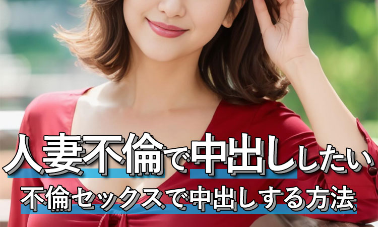 人妻に中出したい！不倫セックスで中出しする方法を女性が解説