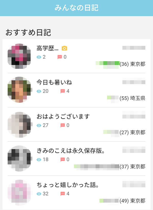 みんなの日記