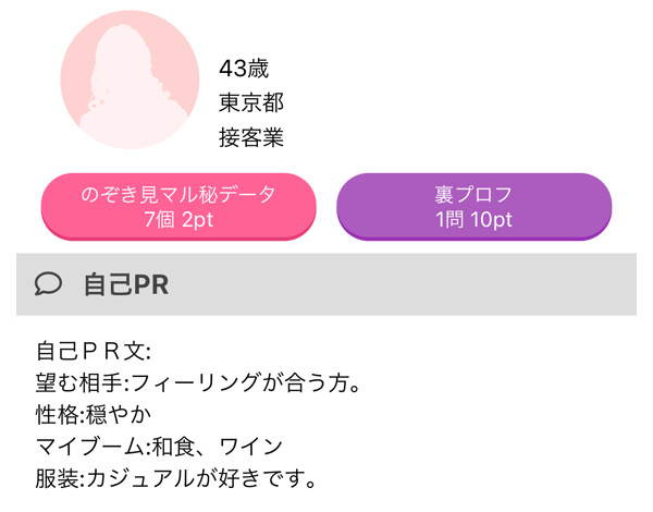 写真のない女性